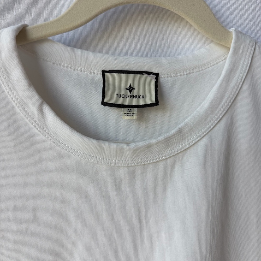 Tuckernuck White Parker Classic Fit Tee Size Medium - Picture 4 of 5